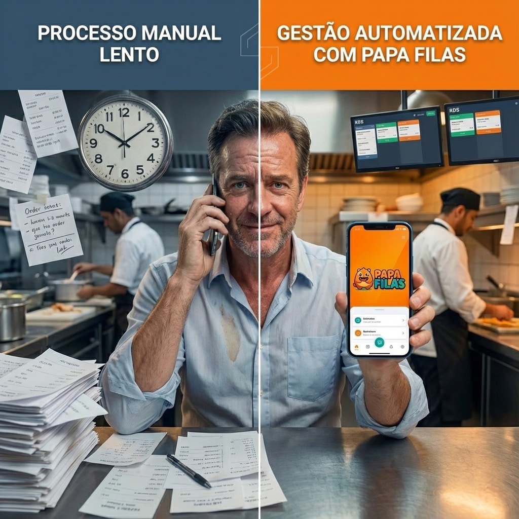 Processo manual lento